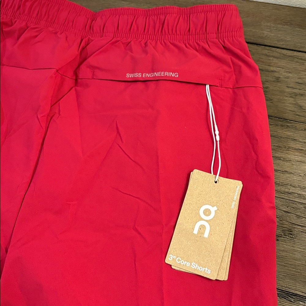 NWT [On Running] 3" Core Drawstring Athletic Shorts in Grenadine Women’s S - Picture 7 of 12